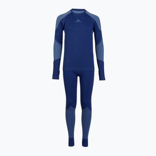 Komplet termoregulačnej bielizne pre deti KADVA Frosty Jrb Set bezšvový tmavomodrý