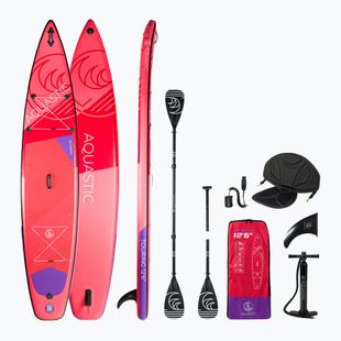 AQUASTIC Touring SUP doska 12'6" červená AQS-SUP004