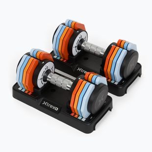 Nastaviteľná sada činiek XTREXO 2 x 10 kg viacfarebná