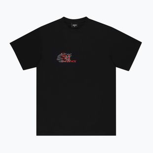 PROSTO Instinct čierne pánske tričko