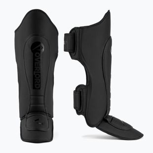 Chrániče holennej kosti Overlord Club čierne 301003-BK/S