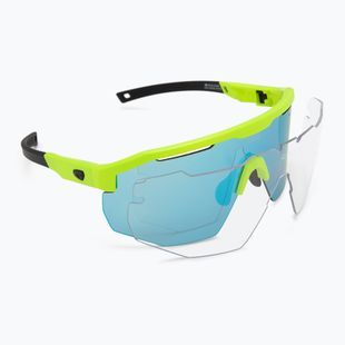 Slnečné okuliare GOG Argo matt neon green/black/reflex white/blue