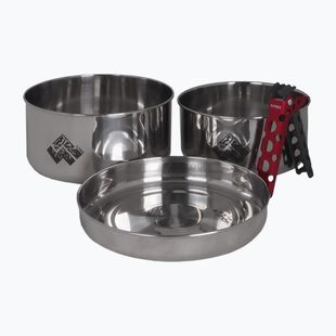 Cestovná sada riadu Alpinus Yucatan 2l, 1,5l a 0,6l steel