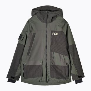 Pánska snowboardová bunda 4F M511 khaki