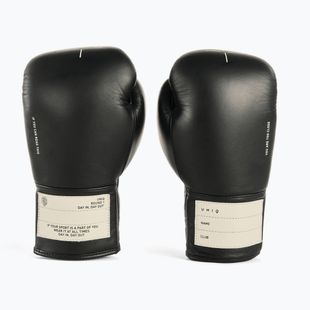 Boxerské rukavice UNIQ Laced Up technical black