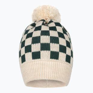 Detská zimná čiapka KID STORY Merino green chessboard