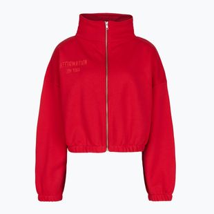 Dámska fleecová mikina JoyInMe Zip Flow Sweatshirt berry crash