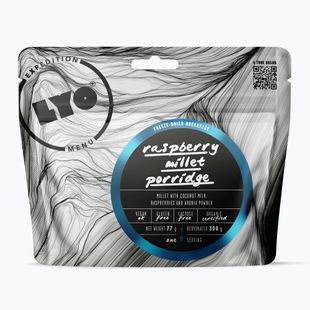 Mrazom sušené potraviny LYOFOOD Malinovo-kokosová Jaglanka 300 g