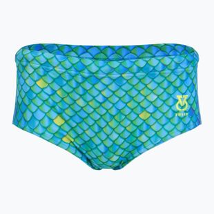 Pánske plavecké boxerky SWEEP Aqua Hippos black/yellow/green