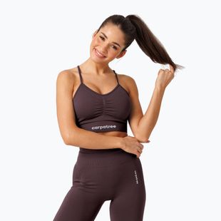 Fitness podprsenka Carpatree Allure Seamless berry brown