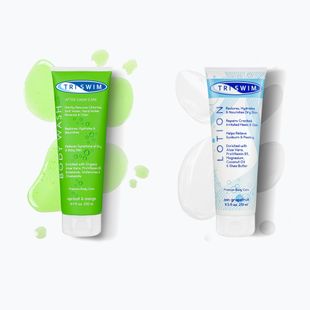 Súprava kozmetiky na telo TRISWIM chlorine removing gel 250 ml apricot/mango + balm 251 ml grapefruit