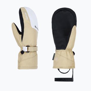 Dámske lyžiarske rukavice Viking Sherpa 2.0 Gore-Tex Mitten Ski beige/white