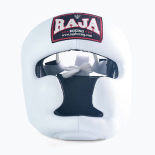 Boxerská prilba RAJA BOXING Genuine Leather white