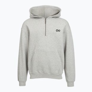 Pánska mikina PROSTO Hoodie Half Zip Big Log Infinity grey/melange