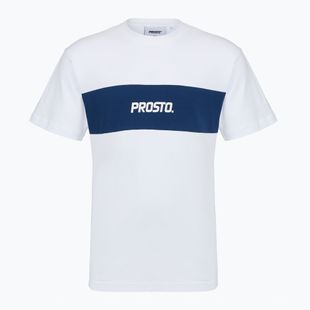 Pánske tričko PROSTO Root white/navy blue