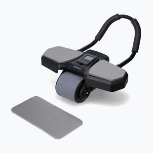 Automatické koliesko na cvičenie brušných svalov s oporou HMS KA10 čierna