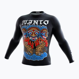 MANTO Tigers LS pánsky Rashguard black MNR873