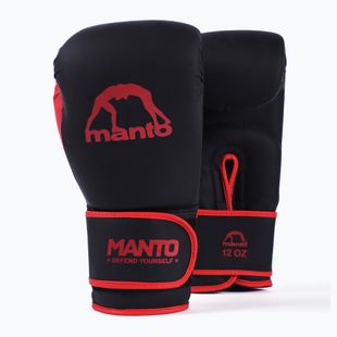 Boxerské rukavice MANTO Essential čierna/červená