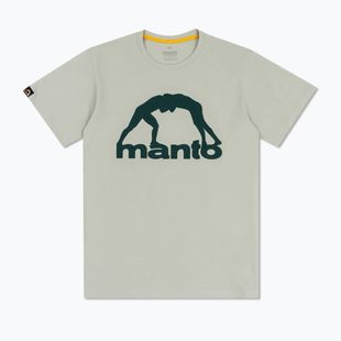 Pánske tričko MANTO Vibe 25 light grey/dark green