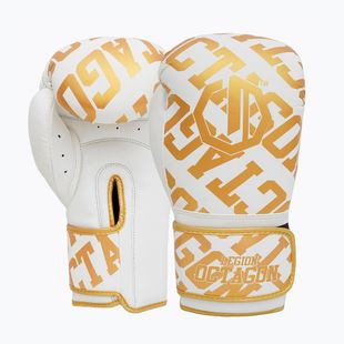 Boxerské rukavice Octagon Legion Eclipse white/gold