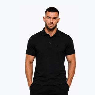Pánske polo tričko Octagon Legion Small Logo 3D Polo black