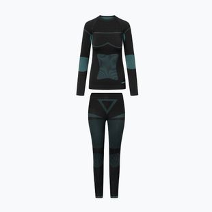 Dámsky komplet termo bielizne termo set Viking Ilsa black/turquoise