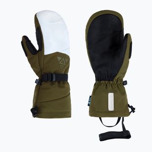 Lyžiarske rukavice Viking Norvik Pro Mitten Freeride olive/white