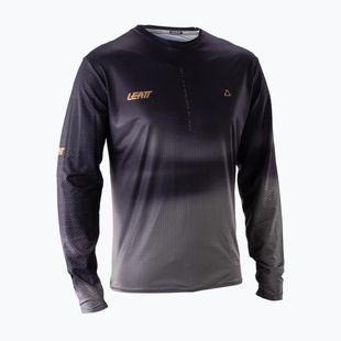 Pánsky cyklistický dres longsleeve Leatt MTB Trail 3.0 ghost black