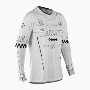 Pánsky cyklistický dres longsleeve Leatt MTB Gravity 3.0 cream white