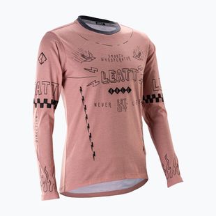 Dámsky cyklistický dres longsleeve Leatt MTB Gravity 3.0 W dusty pink