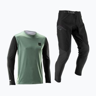 Detský cyklistický komplet  Leatt Ride Kit MTB 1.0 mist green