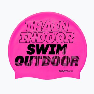 Plavecká čiapka BuddySwim TSO Silicone pink