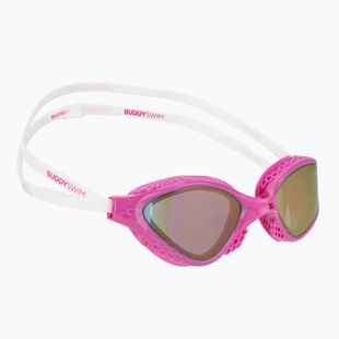 Plavecké okuliare BuddySwim OzeanX Mirror pink/white/iridium