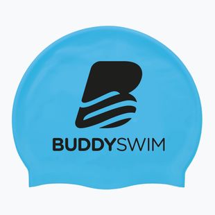Plavecká čiapka BuddySwim BLogo Silicone blue