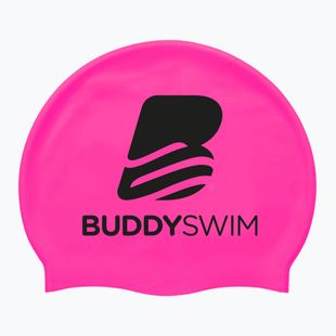 Plavecká čiapka BuddySwim BLogo Silicone pink