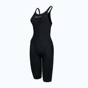 Dámske jednodielne plavky ZONE3 FINA Approved Performance Gold Kneeskin black/gold
