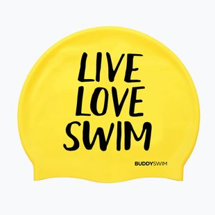 Plavecká čiapka BuddySwim LLS Silicone yellow