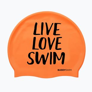 Plavecká čiapka BuddySwim LLS Silicone orange