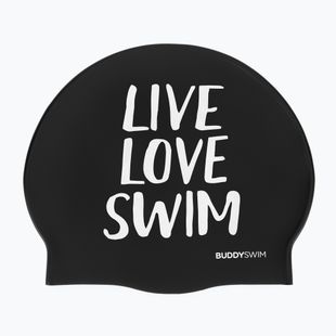Plavecká čiapka BuddySwim LLS Silicone black