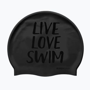 Plavecká čiapka BuddySwim LLS Silicone black