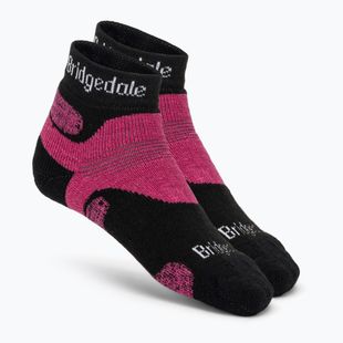 Dámske trekingové ponožky Bridgedale Hike Midweight Performance Ankle black/pink