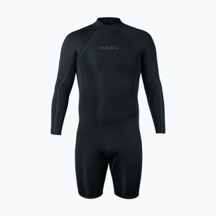 Pánsky plavecký neoprén Xcel Axis Back Zip Spring 2 mm LS black