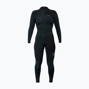 Dámsky plavecký neoprén Xcel Axis Back Zip 4/3 mm Full black/palm/monstera print