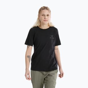 Dámske tričko Arcteryx Kragg Sl Cotton Emblem Crew black