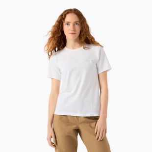 Dámske tričko Arc'teryx Kragg Sl Cotton Emblem Crew white light
