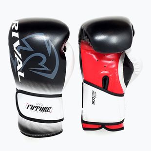 Boxerské rukavice Rival RS-FTR Future Sparring čierna/biela/červená