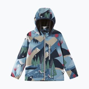 Detská softshellová bunda Reima Vantti blue ocean