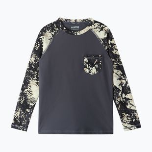 Detské plavecké tričko longsleeve Reima Kroolaus soft black