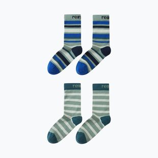 Detské ponožky Reima Parit 2 pack stone green