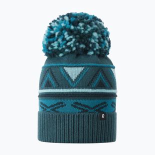 Detská zimná čiapka Reima Kirjoen dark teal